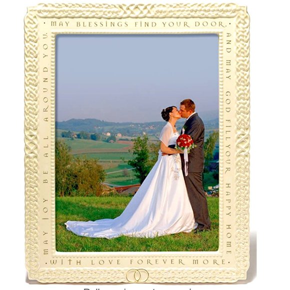 Grasslands Road Accents Celtic Ceramic Wedding Frame With Irish